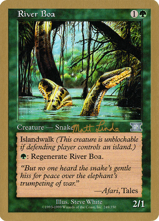 River Boa (Matt Linde) [World Championship Decks 1999] | Nerdhalla Games