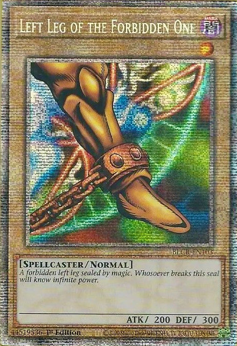 Left Leg of the Forbidden One [BLCR-EN103] Starlight Rare | Nerdhalla Games