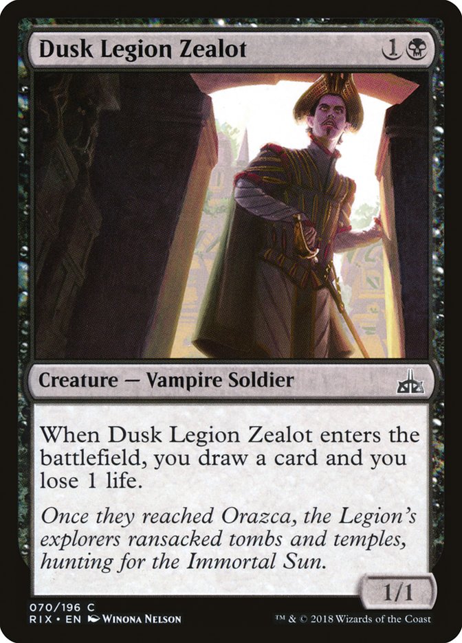 Dusk Legion Zealot [Rivals of Ixalan] | Nerdhalla Games