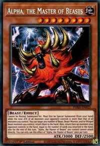 Alpha, the Master of Beasts [PHRA-EN023] Secret Rare | Nerdhalla Games