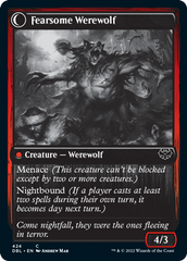 Fearful Villager // Fearsome Werewolf [Innistrad: Double Feature] | Nerdhalla Games