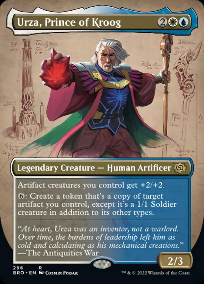 Urza, Prince of Kroog (Borderless Alternate Art) [The Brothers' War] | Nerdhalla Games