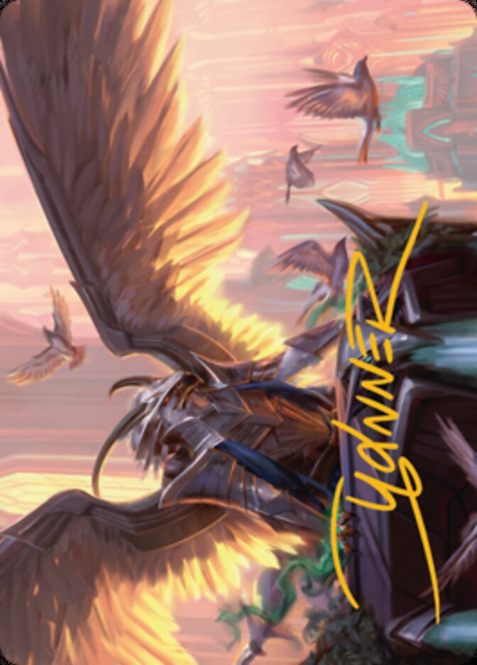 Falco Spara, Pactweaver 1 Art Card (Gold-Stamped Signature) [Streets of New Capenna Art Series] | Nerdhalla Games