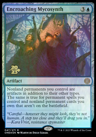 Encroaching Mycosynth [Phyrexia: All Will Be One Prerelease Promos] | Nerdhalla Games