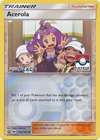 Acerola (112a/147) (League Promo 2nd Place) [Sun & Moon: Burning Shadows] | Nerdhalla Games