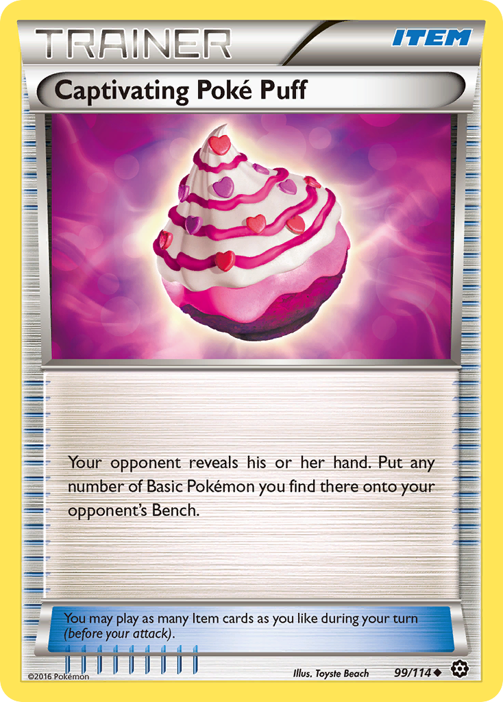 Captivating Poke Puff (99/114) [XY: Steam Siege] | Nerdhalla Games