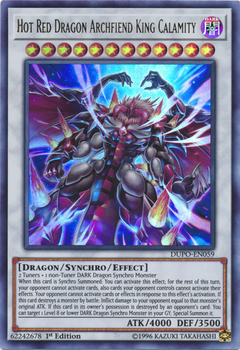 Hot Red Dragon Archfiend King Calamity [DUPO-EN059] Ultra Rare | Nerdhalla Games