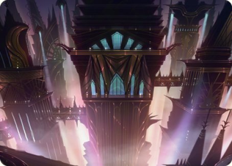 Skybridge Towers Art Card [Streets of New Capenna Art Series] | Nerdhalla Games