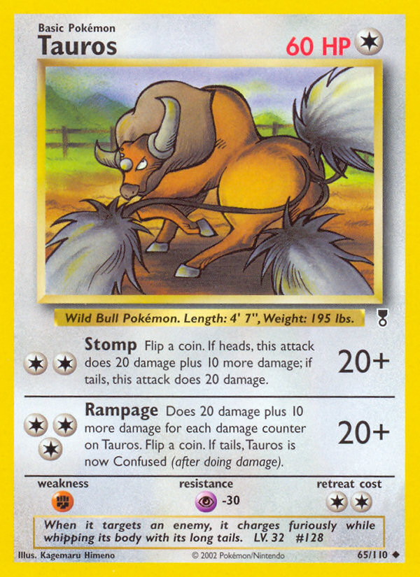 Tauros (65/110) [Legendary Collection] | Nerdhalla Games