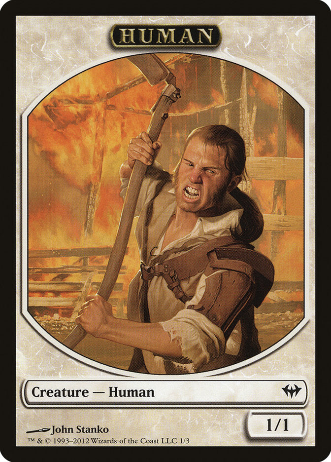 Human [Dark Ascension Tokens] | Nerdhalla Games