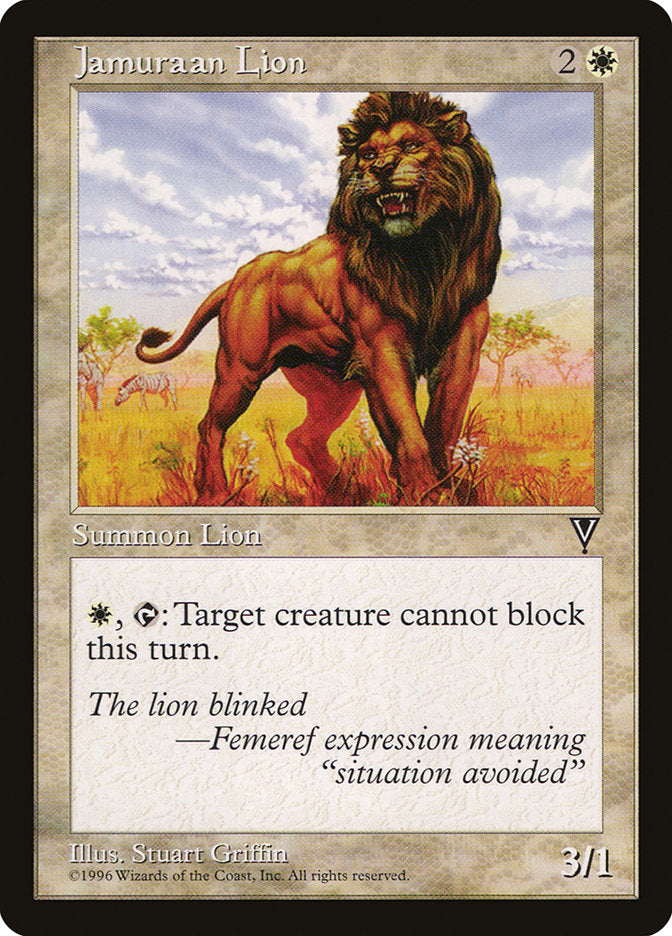 Jamuraan Lion [Visions] | Nerdhalla Games