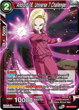 Android 18, Universe 7 Challenger (BT14-013) [Cross Spirits] | Nerdhalla Games