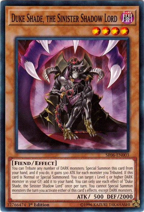 Duke Shade, the Sinister Shadow Lord [SR06-EN003] Common | Nerdhalla Games