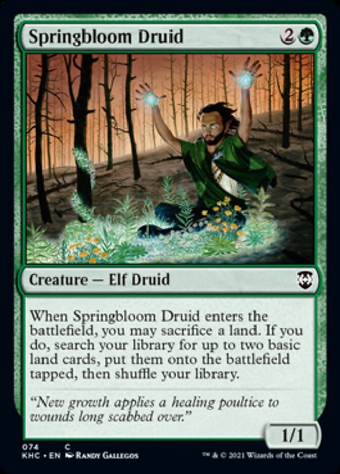 Springbloom Druid [Kaldheim Commander] | Nerdhalla Games