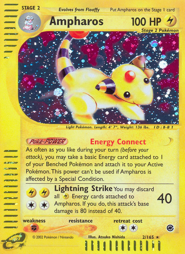 Ampharos (2/165) [Expedition: Base Set] | Nerdhalla Games