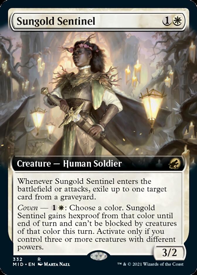 Sungold Sentinel (Extended) [Innistrad: Midnight Hunt] | Nerdhalla Games