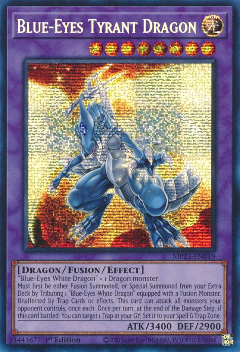 Blue-Eyes Tyrant Dragon [MP23-EN019] Prismatic Secret Rare | Nerdhalla Games