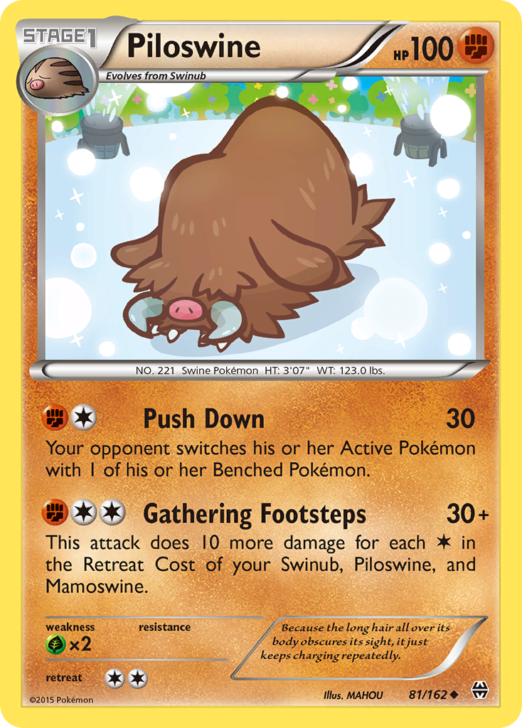 Piloswine (81/162) [XY: BREAKthrough] | Nerdhalla Games