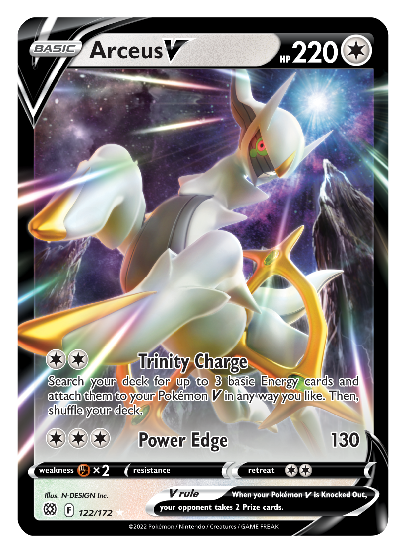 Arceus V (122/172) [Sword & Shield: Brilliant Stars] | Nerdhalla Games