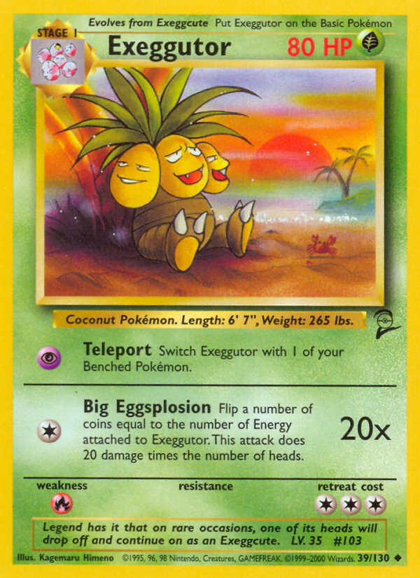 Exeggutor (39/130) [Base Set 2] | Nerdhalla Games