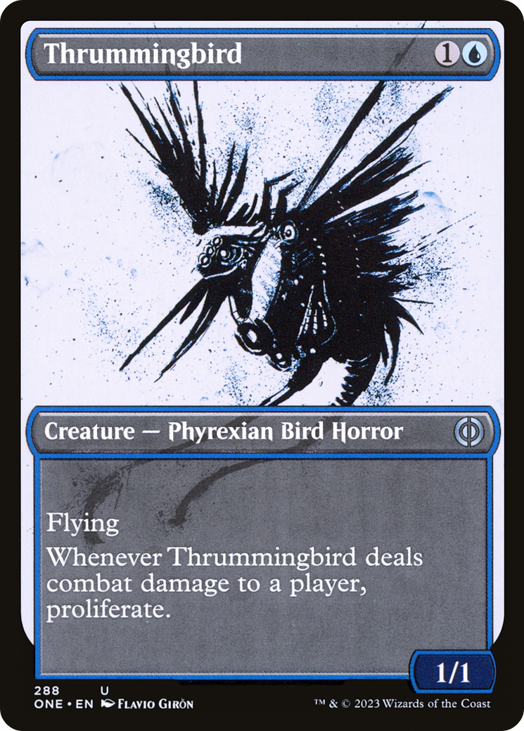 Thrummingbird (Showcase Ichor) [Phyrexia: All Will Be One] | Nerdhalla Games