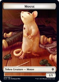 Mouse // Food (18) Double-sided Token [Throne of Eldraine Tokens] | Nerdhalla Games