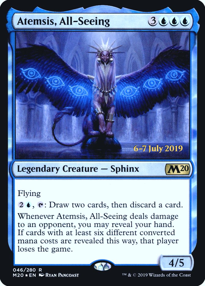 Atemsis, All-Seeing  [Core Set 2020 Prerelease Promos] | Nerdhalla Games