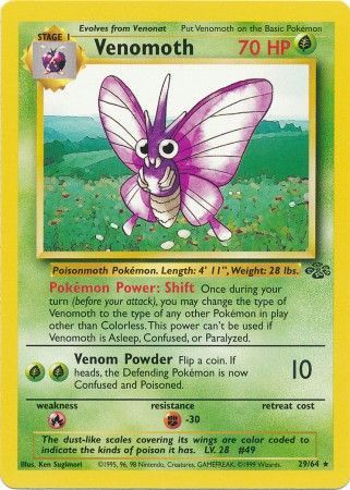 Venomoth (29/64) [Jungle Unlimited] | Nerdhalla Games