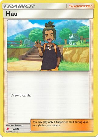 Hau (23/30) [Sun & Moon: Trainer Kit - Lycanroc] | Nerdhalla Games