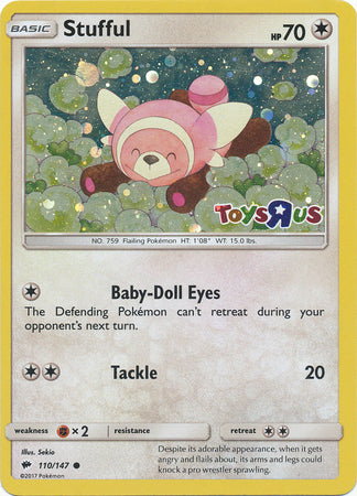 Stufful (110/147) (Toys R Us Promo) [Sun & Moon: Burning Shadows] | Nerdhalla Games