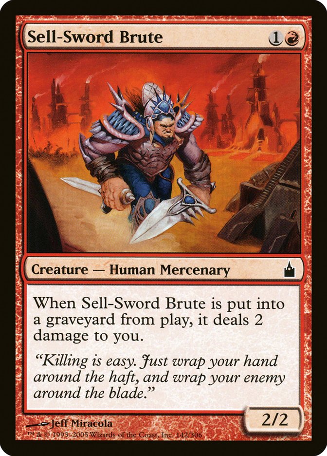 Sell-Sword Brute [Ravnica: City of Guilds] | Nerdhalla Games