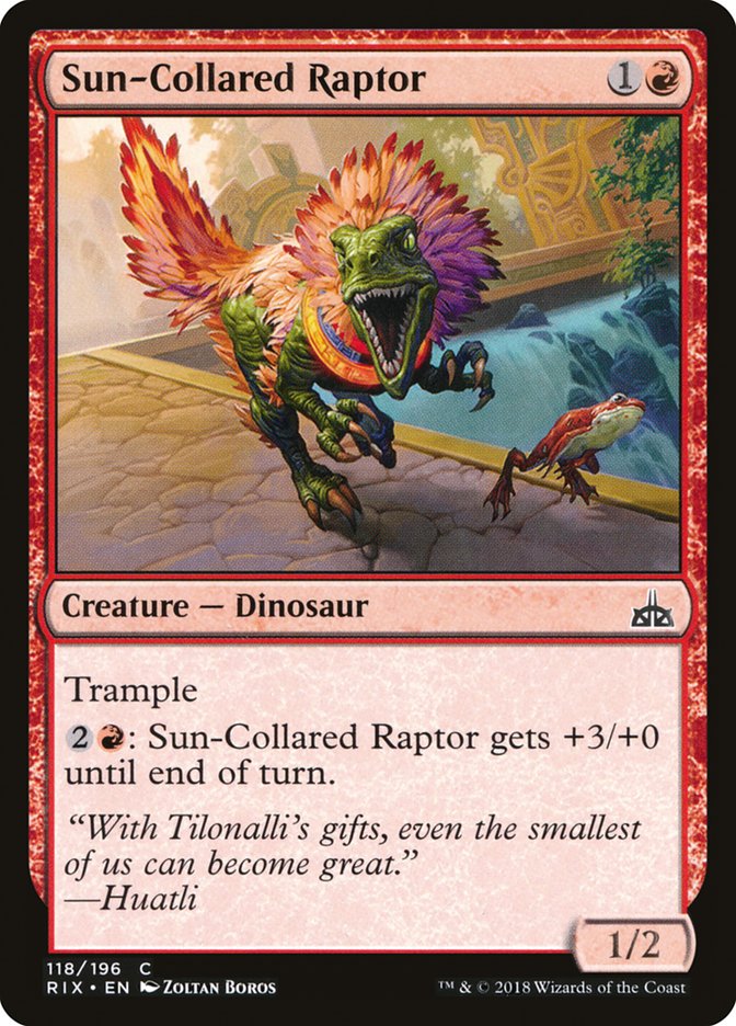 Sun-Collared Raptor [Rivals of Ixalan] | Nerdhalla Games