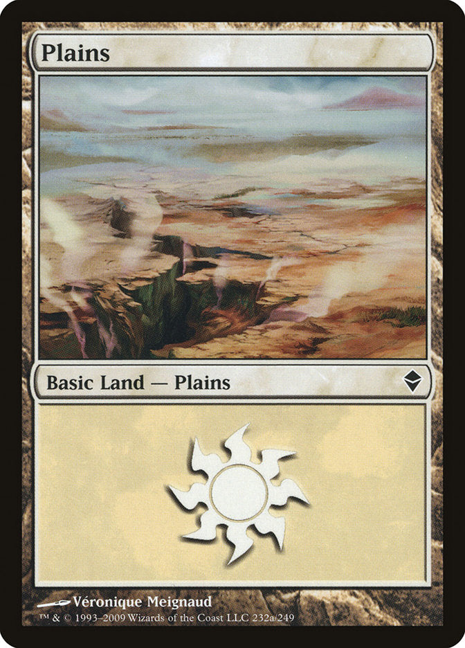 Plains (232a) [Zendikar] | Nerdhalla Games