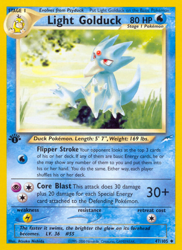 Light Golduck (47/105) [Neo Destiny 1st Edition] | Nerdhalla Games