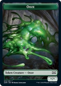 Ooze // Wurm (030) Double-sided Token [Double Masters Tokens] | Nerdhalla Games