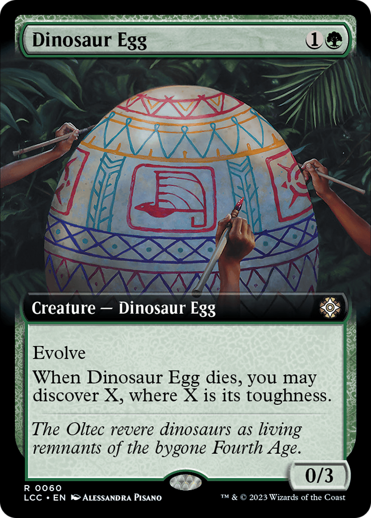 Dinosaur Egg (Extended Art) [The Lost Caverns of Ixalan Commander] | Nerdhalla Games