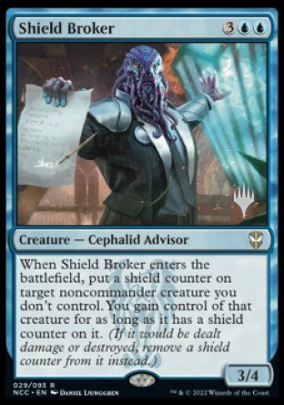 Shield Broker (Promo Pack) [Streets of New Capenna Commander Promos] | Nerdhalla Games