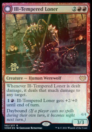 Ill-Tempered Loner // Howlpack Avenger [Innistrad: Crimson Vow Prerelease Promos] | Nerdhalla Games