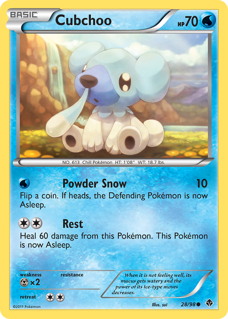 Cubchoo (28/98) [Black & White: Emerging Powers] | Nerdhalla Games