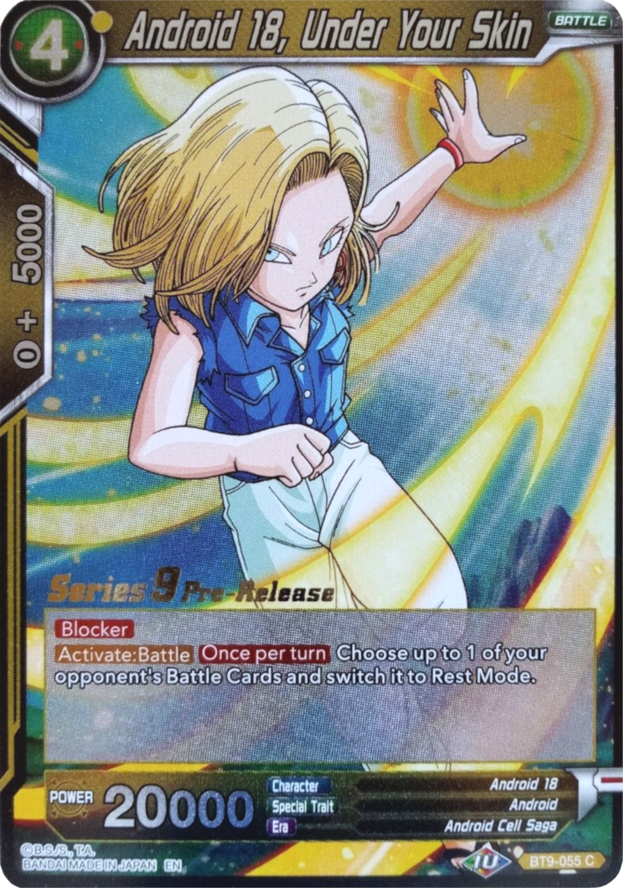 Android 18, Under Your Skin (BT9-055) [Universal Onslaught Prerelease Promos] | Nerdhalla Games