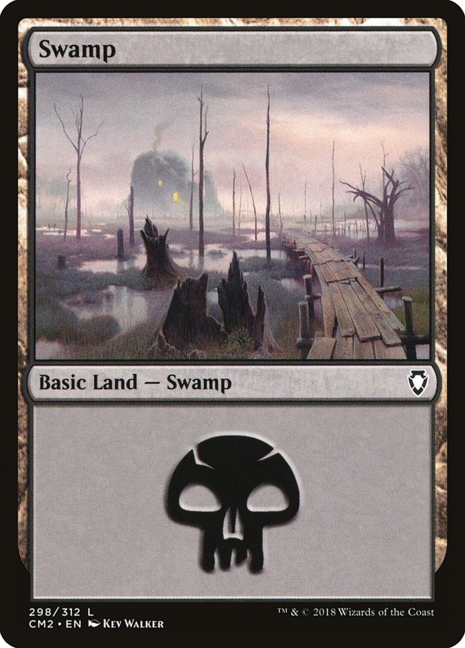 Swamp (298) [Commander Anthology Volume II] | Nerdhalla Games