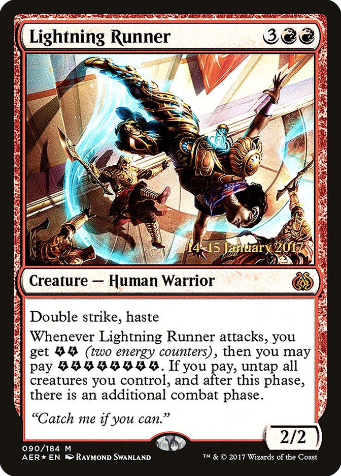 Lightning Runner  [Aether Revolt Prerelease Promos] | Nerdhalla Games