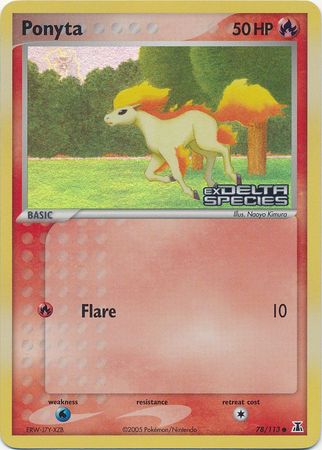 Ponyta (78/113) (Stamped) [EX: Delta Species] | Nerdhalla Games