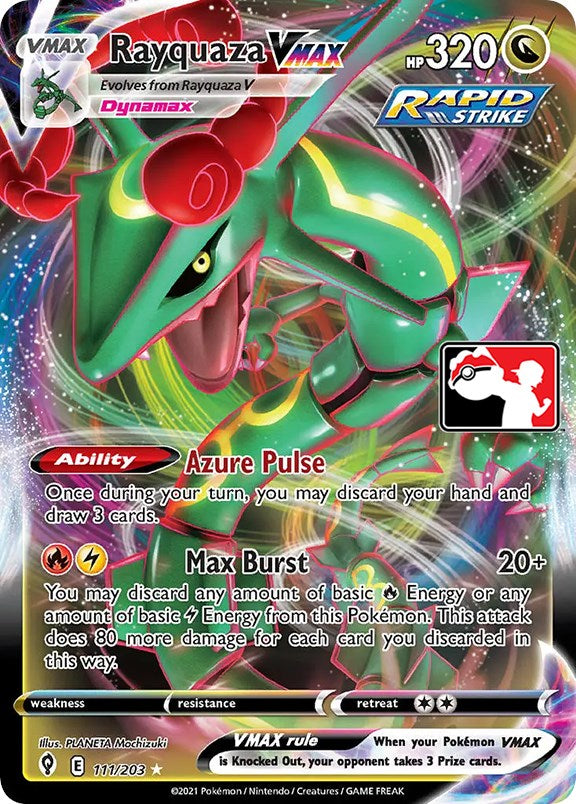 Rayquaza VMAX (111/203) [Prize Pack Series One] | Nerdhalla Games