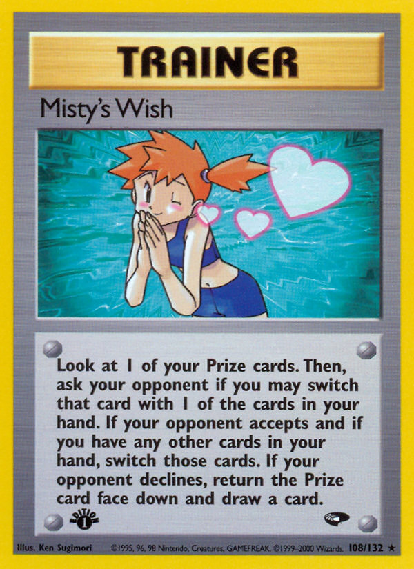 Misty's Wish (108/132) [Gym Challenge 1st Edition] | Nerdhalla Games