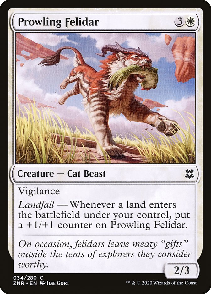 Prowling Felidar [Zendikar Rising] | Nerdhalla Games