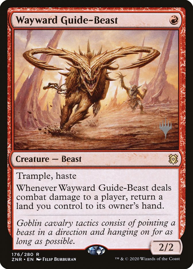 Wayward Guide-Beast (Promo Pack) [Zendikar Rising Promos] | Nerdhalla Games