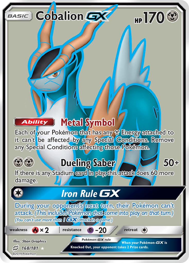 Cobalion GX (168/181) [Sun & Moon: Team Up] | Nerdhalla Games