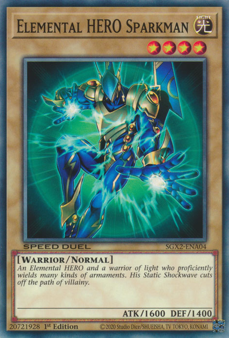 Elemental HERO Sparkman [SGX2-ENA04] Common | Nerdhalla Games