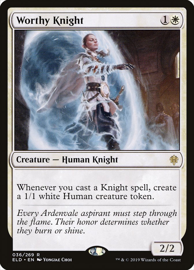 Worthy Knight [Throne of Eldraine] | Nerdhalla Games